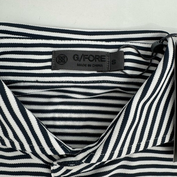 NWT G/FORE Men’s Polo Shirt Size S Short Sleeve Striped - Picture 4 of 10